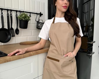Delantal bordado personalizado con logotipo, delantal unisex personalizado para cocinar o floristería, regalo de Navidad para mamá.