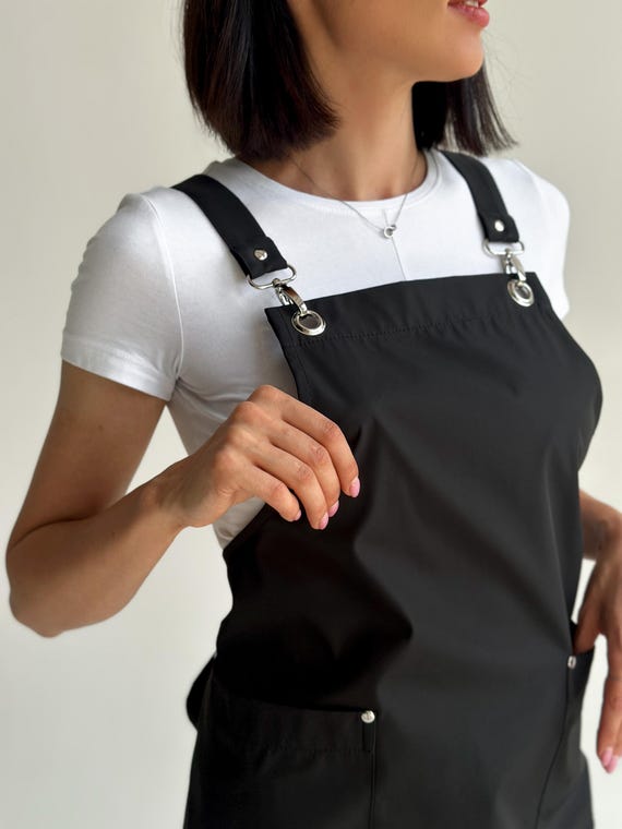 Custom Logo Apron for Crafting - Waterproof Workshop Apron for Business, Unisex Apron, Hair Stylist Apron, New Business Gift