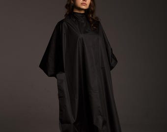 Capa de peluquería impermeable personalizada, bata de peluquero personalizada, regalo profesional de invierno para salón.