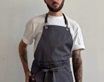 Mens Personalized Apron, Custom BBQ, Barista And Woodworking Apron, Perfect Gift For Dad Or Husband