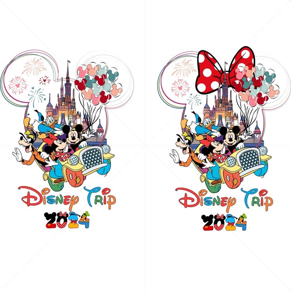 Family Trip 2024 Svg, Vacay Mode Png, Magical Kingdom 2024 Svg, Family Vacation Png Bundle, Trip 2024 Svg, Watercolor Castle Png, Svg Files