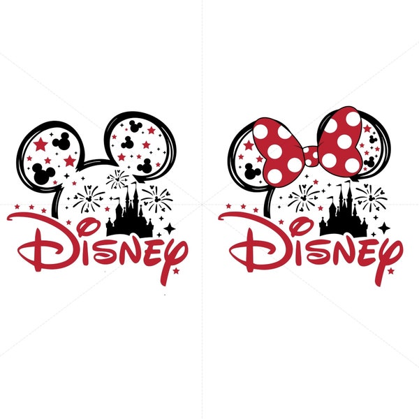 Dis ney Vacation Castle Mouse, Head Bow Png, Family Vacation Trip Png, Cricut, Silhouette, Customized Trip Png, Cut File, Sublimation, png