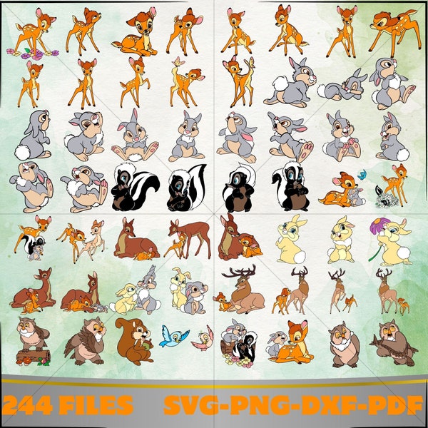 244+ Bambi Svg, bambi png, Bambi clipart, Deer svg for cricut, Digital Files, Instant Download, bambi cricut, bambi layered svg