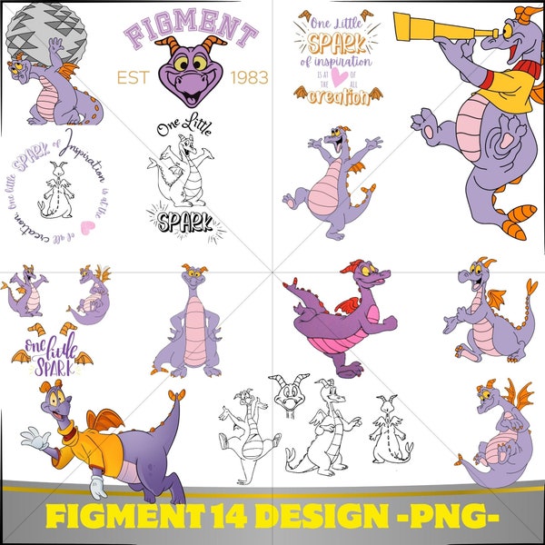 Figment Png bundle, Figment Clipart, Figment Png, Figment Png, Svg, Png, Instant Digital Download, Bundle Family Vacation Png, Est 1983 Png