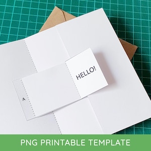 Mecanismo automático de volteo y revelado de tarjetas emergentes imprimibles: plantilla de tarjeta emergente DIY como descarga digital