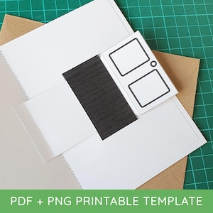 Opening Door Printable Pop-Up Card Mechanism - DIY Template as Digital Download