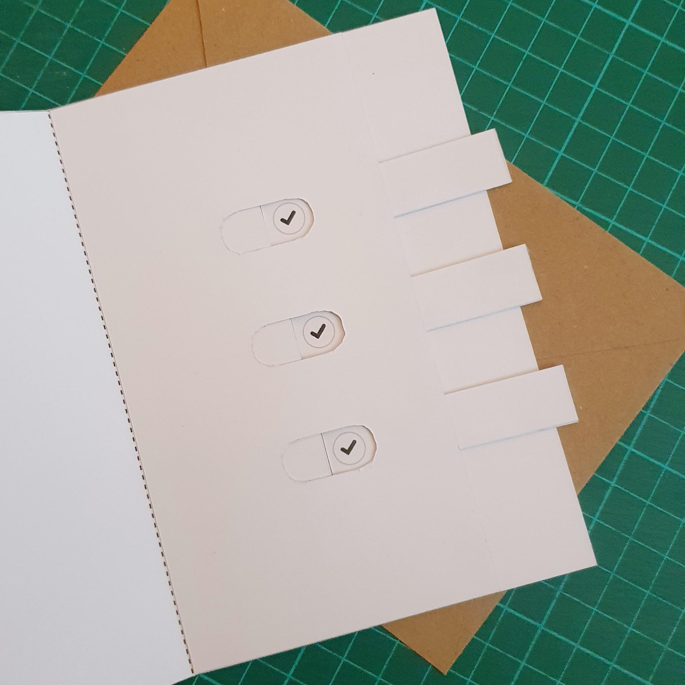Checklist Sliders Card Mechanism - DIY Template as Digital Download - Etsy
