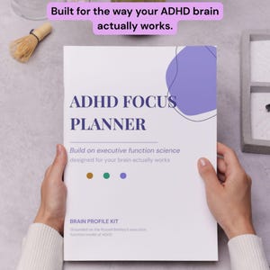 ADHS-Fokusplaner | Gehirnprofil-Kit, Beurteilung exekutiver Funktionen (Digitales PDF)