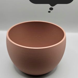 Modern Round Planter Wide Opening - Simple Plastic Plant Pot Multiple Colours, Minimalist Flower Pot for Indoor Plants, Contemporary Planter