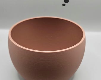 Modern Round Plastic Planter: Wide Opening Minimalist Indoor Flower Pot