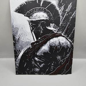 Spartan Warrior Poster - 300 Inspired Unofficial Art - Homemade Gladiator 3d Wall Art