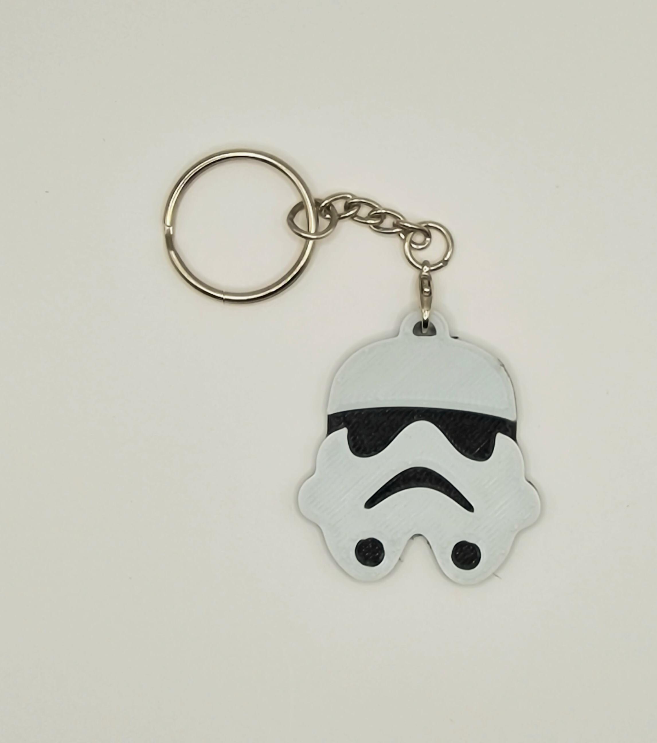 ストームトルーパーキーホルダー：SFオタク向けアクセサリー、手作り