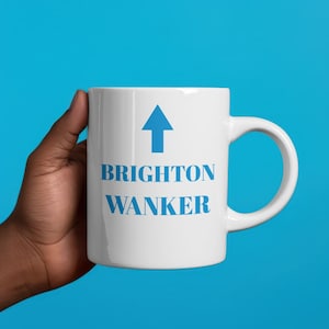 Brighton Mug, Brighton fc mug, Funny Brighton Gift, Brighton fc present, Funny football mug