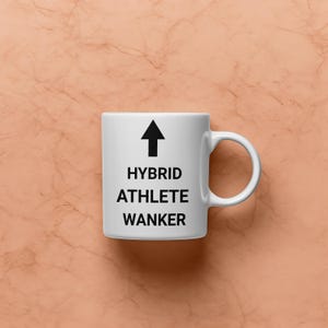 Hybrid Athlete Becher, lustige Fitness Kaffeetasse, Workout-Liebhaber Geschenk, Crossfit Humor Teebecher, Gym Enthusiast Trinkgeschirr, Übungsmotivationstasse