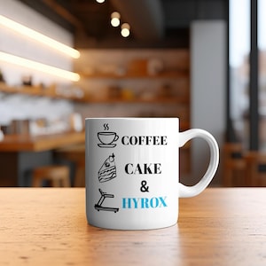 Taza Hyrox - Regalo Hyrox para él, regalo Hyrox para ella, regalo de entrenamiento, taza de té para amantes del fitness, regalo para entusiastas del gimnasio, taza navideña Hyrox, Hyrox