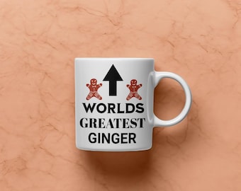 Funny Ginger Mug, Redhead Coffee Cup, Hilarious Ceramic Mug, Gift for Redhead Friends, Ginger Christmas Gift, Gift for him, Gift for her