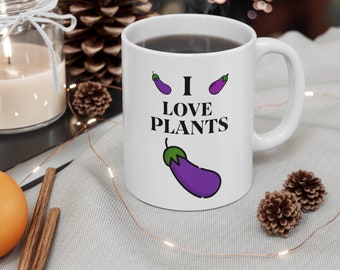 Pflanzenbecher - Pflanzenliebhaber Becher - Blumenbecher - Lustiger Blumenbecher - Lustiger Becher - Valentinstag - Geburtstagsgeschenk für Sie - Geburtstagsgeschenk für Sie