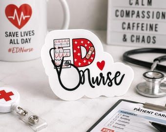 ED Nurse | Sticker | Glossy Finish