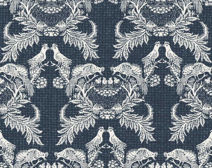 LEBANON COVERLET WALLPAPER *  Amazing Design Inspired by Antique Coverlet from Piqua, Ohio * Circa 1852
