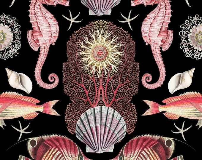 ABUNDANCE OCEANA WALLPAPER Collection in Pinks * 24x36 repeat