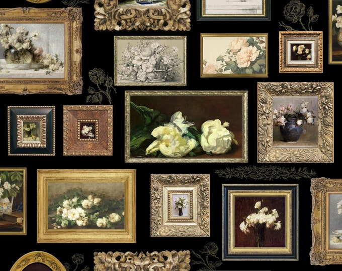 WHITE GALLERY on BLACK