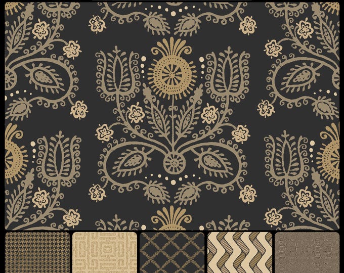 FOLKSIE COLLECTION *  18-112 * BUDAPEST * 24x24 repeat * Country Kitchen *  Wallpaper * Fabrics * Folk Art * Farmhouse * Cottage