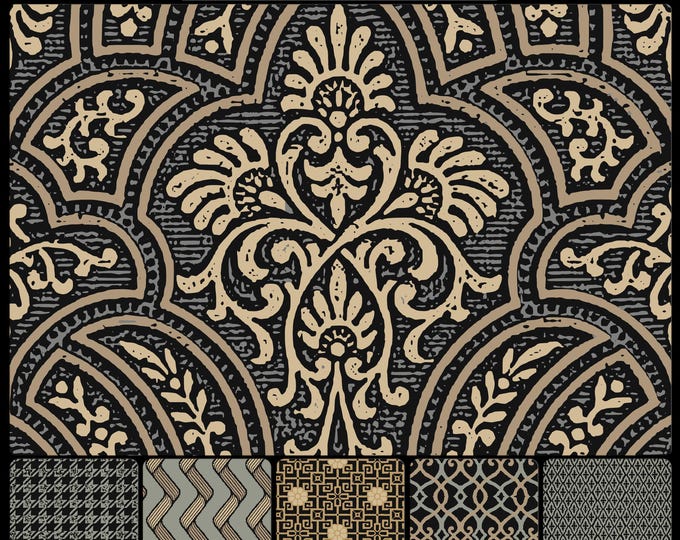 TRADITIONS Collection * 04-102 * FLORENCIA * 24X32 Repeat * Traditional wallpaper & fabrics * choose any color pallet *