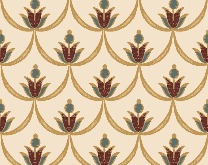 FOLKSIE COLLECTION *  18-112 * First BLOOM  * 24x24 repeat * Country *  Wallpaper * Fabrics * Folk Art * Farmhouse * Cottage *