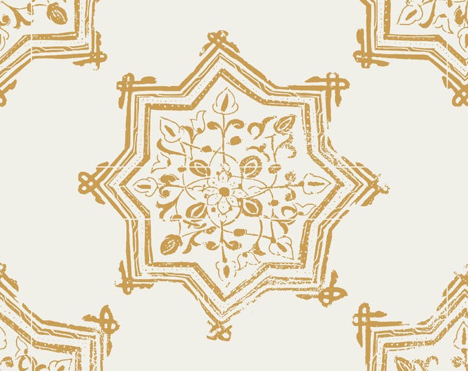 BOMBAY CoLLECTION * STAR of INDIA Pattern in any custom color * 24x24 repeat