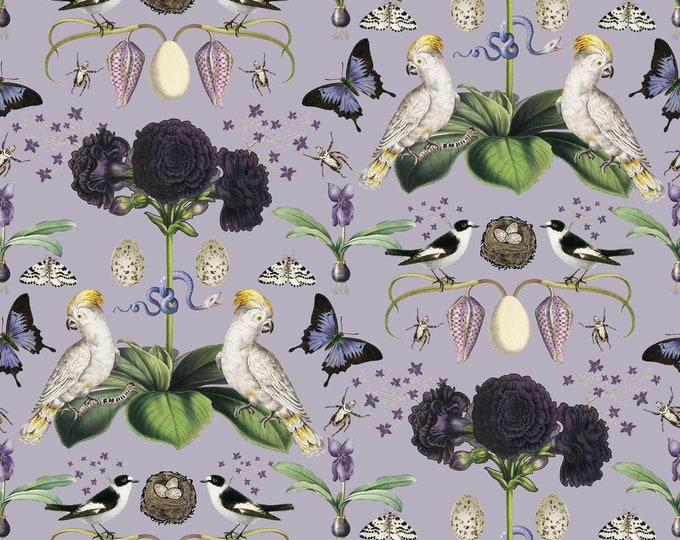 ABUNDANCE COLLECTION WALLPAPER * Purple on Lavender * 12x12 or 24x24 repeat style *