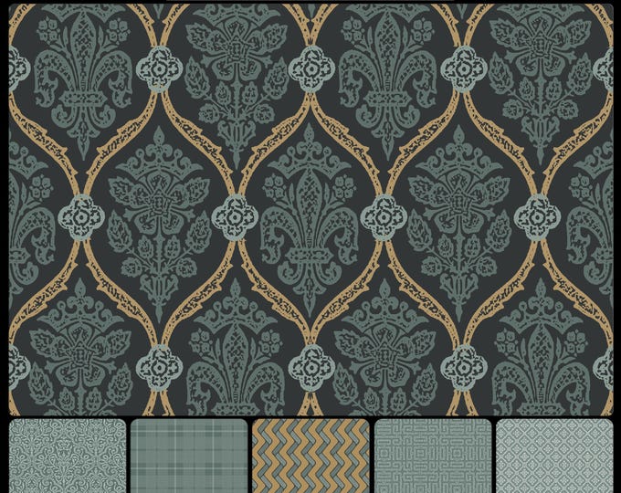 ENGLISH Cottage Collection * 03-136 * The IRIS & The ROSE * Tapestry * Vintage * Cottage * Country * Farmhouse * Woodland * Historic