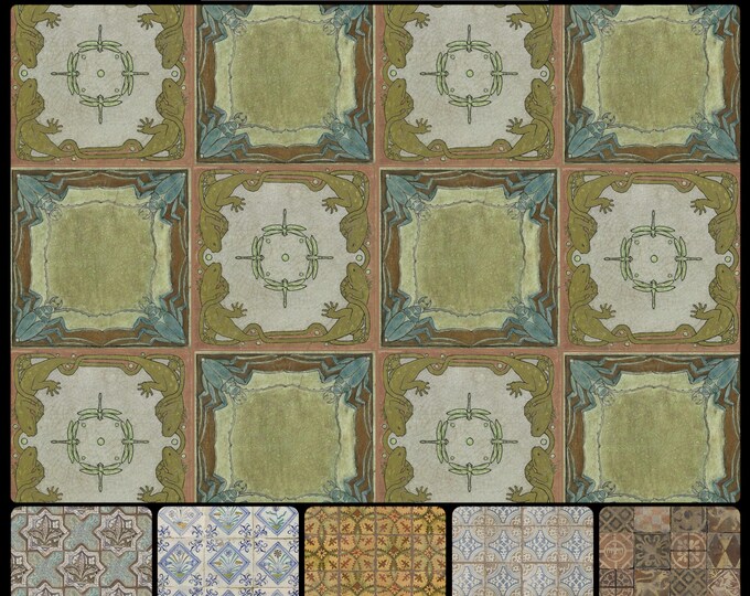 ANCIENT TILES * 13-111 * OSAKA Inspired by Ancient Tile fragments