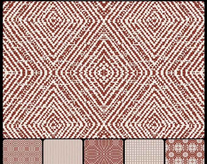 AMERICAN COVERLET COLLECTION * 02-123 * Wycoff Tweed pattern in colors matching the Coverlet Collection
