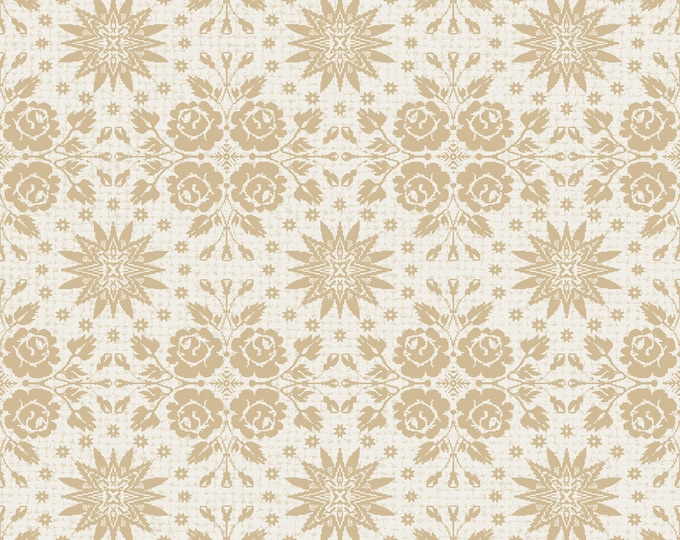 MONROE COVERLET WALLPAPER *  Antique Design Inspired by Antique Coverlet Fragment