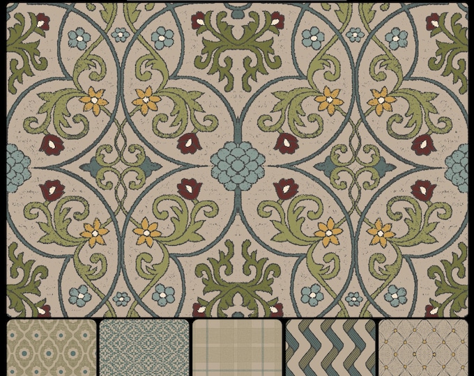 ENGLISH Cottage Collection * 03-130 * NOTTINGHAM * Tapestry * Vintage * Cottage * Country * Farmhouse * Historic * Castle