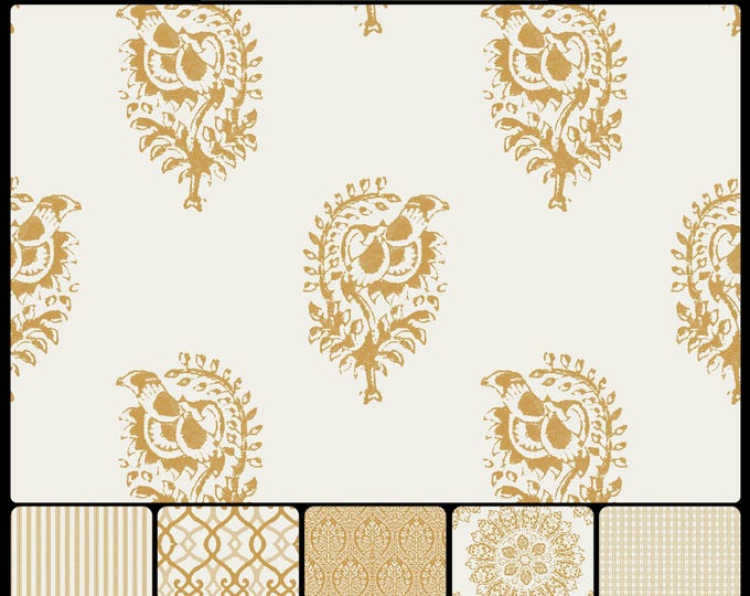 BOMBAY COLLECTION * 08-107 * JAIPUR Weeping Flower Pattern in 9 Color Ways * 24x24 repeat