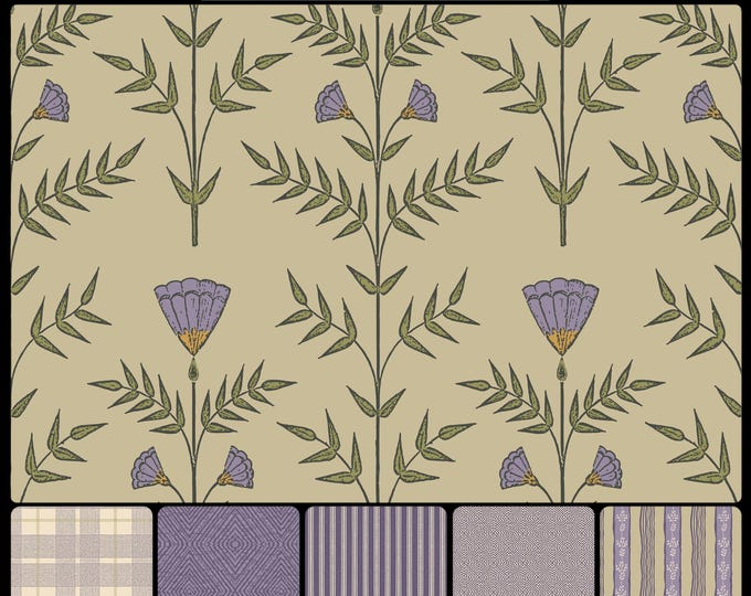 COTTAGE SKETCHBOOK Collection * 11-118 * GWENDOLYN * 24x24 repeat * Country * Farmhouse * Cottage * Antique * Artsy * Sketch * Rustic *