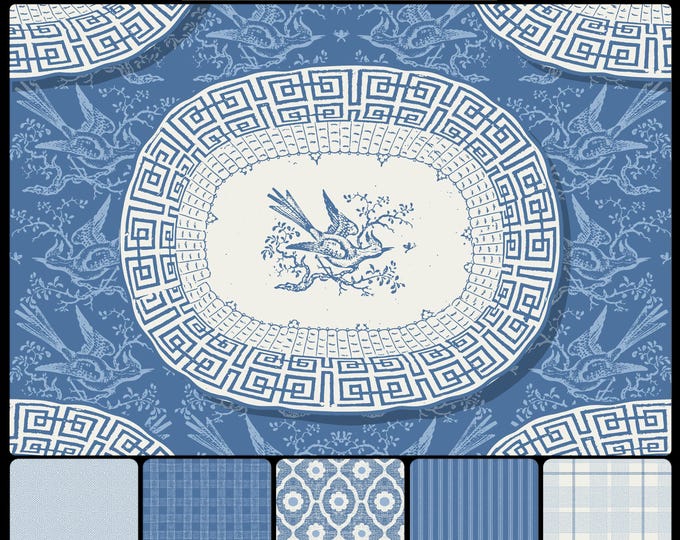 ENGLISH Cottage Collection * 03-112 * STAFFORDSHIRE * English * British * Dishes * Transferware * Pantry * Cupboard * Kitchen *