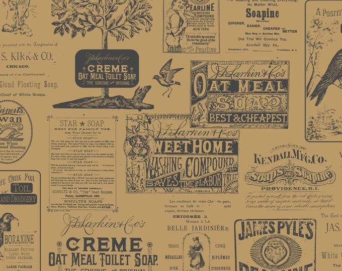 FARMHOUSE COLLECTION * LAUNDRY Daze in 5 Color Ways with Iron Ore * 24x24 repeat