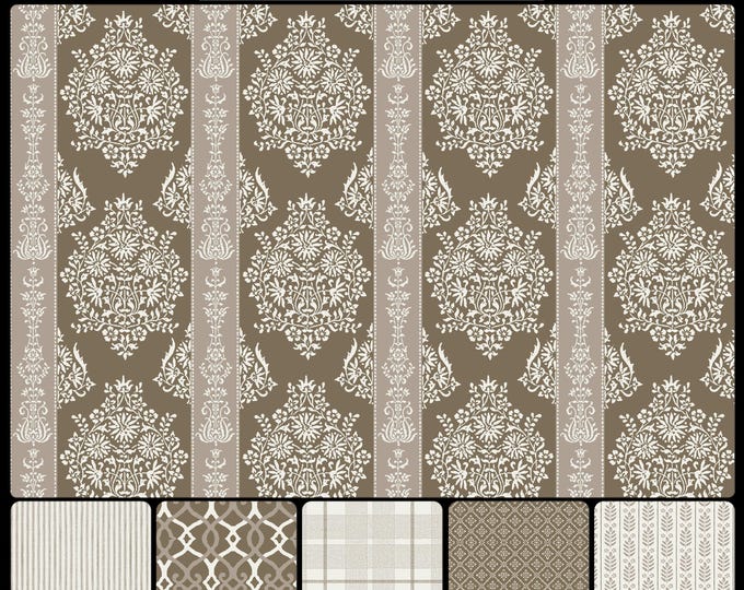 ENGLISH Cottage Collection * 03-134 * MINTON STRIPE * 01-134 * Tapestry * Vintage * Cottage * Country * Farmhouse * Historic * Castle