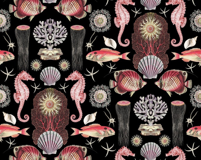 ABUNDANCE OCEANA WALLPAPER Collection in Pinks * 12x18 or 24x36 repeat style *