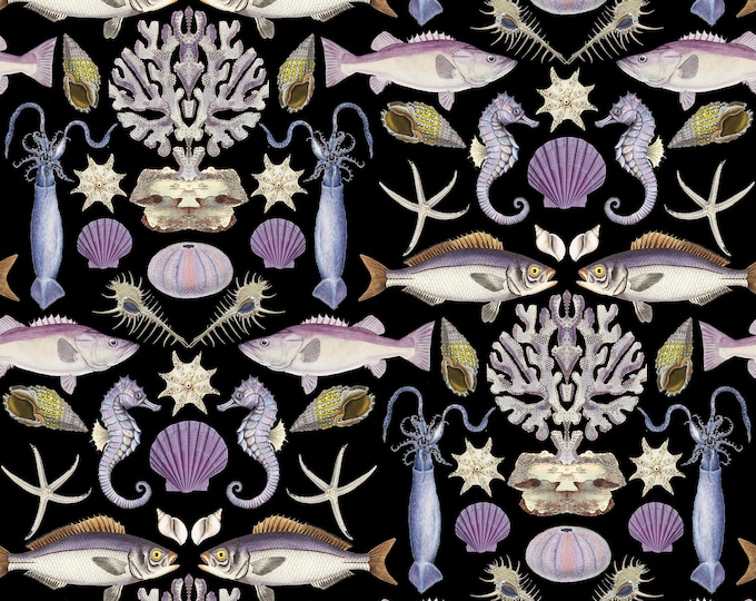 ABUNDANCE OCEANA WALLPAPER Collection in Purple * 12x18 or 24x36 repeat style *