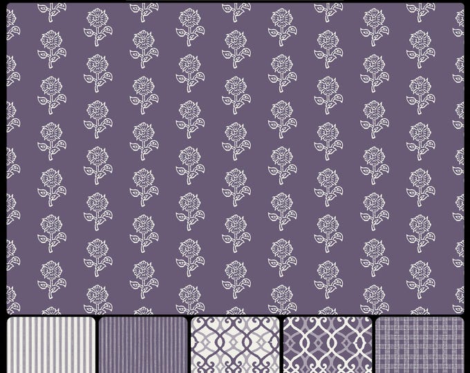 BOMBAY COLLECTION * 08-105 * DELHI-Mini Pattern in 9 Color Ways * 24x24 repeat - Available in hundreds of colors