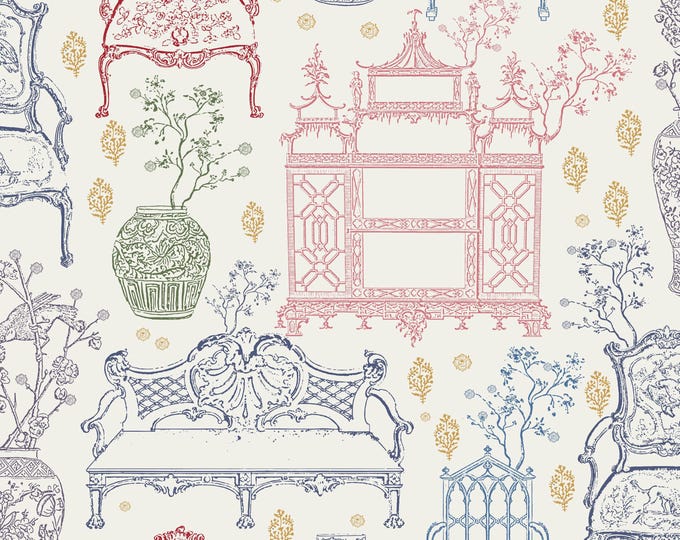 ENGLISH Cottage Collection * 03-119 * CHIPPENDALE * Tapestry * Vintage * Cottage * Country * Farmhouse * Antique * Custom Colors