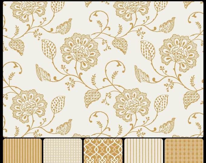 BOMBAY COLLECTION * 08-137 * INDORE Vine Pattern in 9 Color Ways * 24x24 repeat