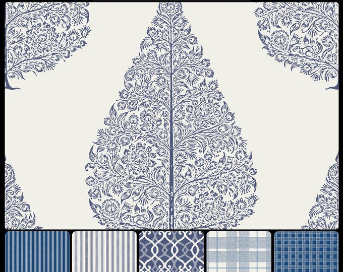 BOMBAY COLLECTION * 08-124 * SAMSARA Tree Pattern in any custom color * 24x24 repeat