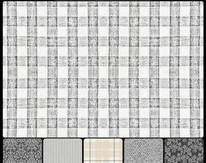 FARMHOUSE COLLECTION * 05-127 * GINGHAM in any color combo * 24x24 repeat