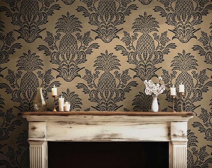 KINGSTON WALLPAPER *  Amazing Design Inspired by Antique Coverlet