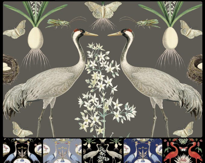 ABUNDANCE COLLECTION WALLPAPER  * 01-110B * Greys on Grey * 12x18 Repeat