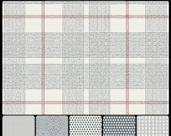 FARMHOUSE COLLECTION * 05-128 * DAKOTA Plaid in any color * 24x24 repeat